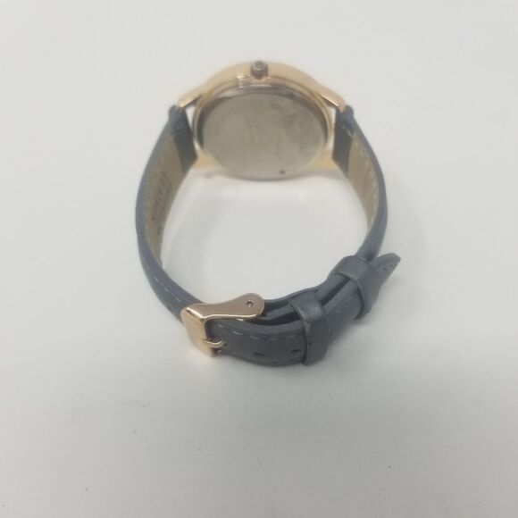 Folio Gold Multi Dial Grey Face Faux Leather Band Gemmed FMDFOL054 Men's Watch - Picture 3 of 12